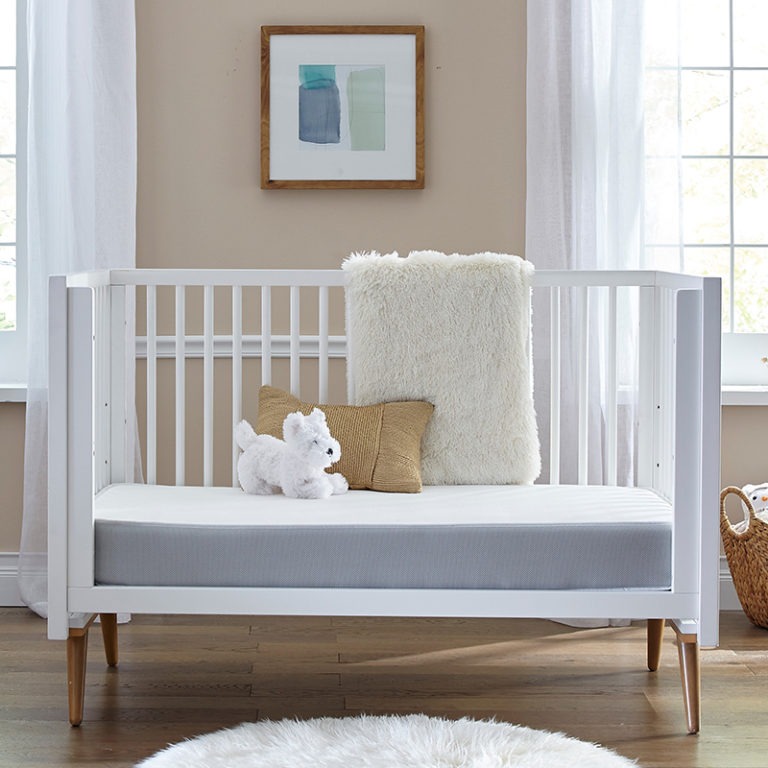 Sealy BabyPedic Posture Supreme 2-Stage Crib & Toddler Mattress - White