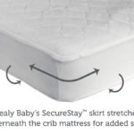 Sealy Stain Defense Fitted Crib Mattress Pad, 2-Pack - White