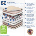 Sealy Cotton Cozy Rest 2-Stage Crib Mattress - White