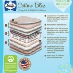 Sealy Nature Couture Cotton Bliss 2-Stage Crib Mattress - White