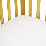 Sealy Stain Protection Waterproof Fitted Crib Mattress Pad - White