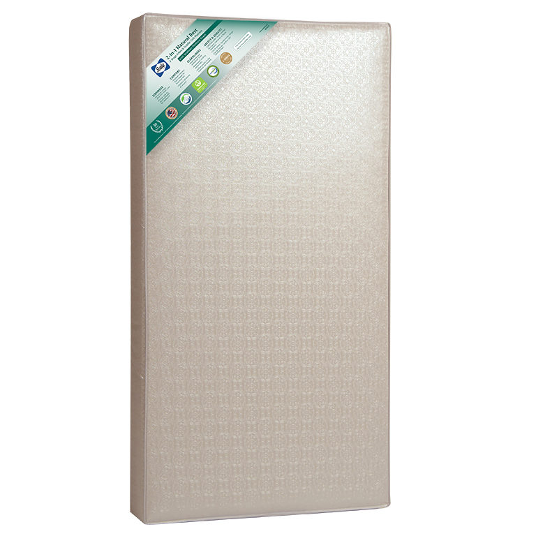 Sealy 2-in-1 Natural Rest 2-Stage Crib & Toddler Mattress - White