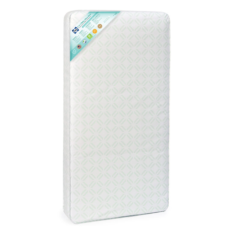 Sealy 2-in-1 Baby Ultra Rest 2-Stage Crib & Toddler Mattress - White