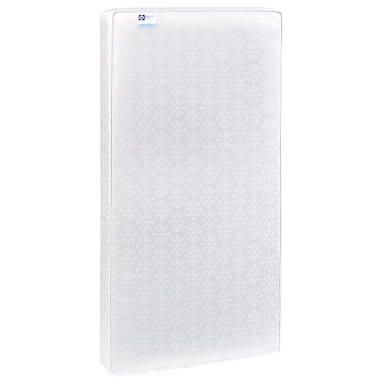 Sealy Cool Comfort Premier 2-Stage Crib and Toddler Mattress - White Starlights