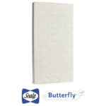 Sealy Butterfly Waterproof Ultra Firm Comfort Crib and Toddler Mattress - Beige